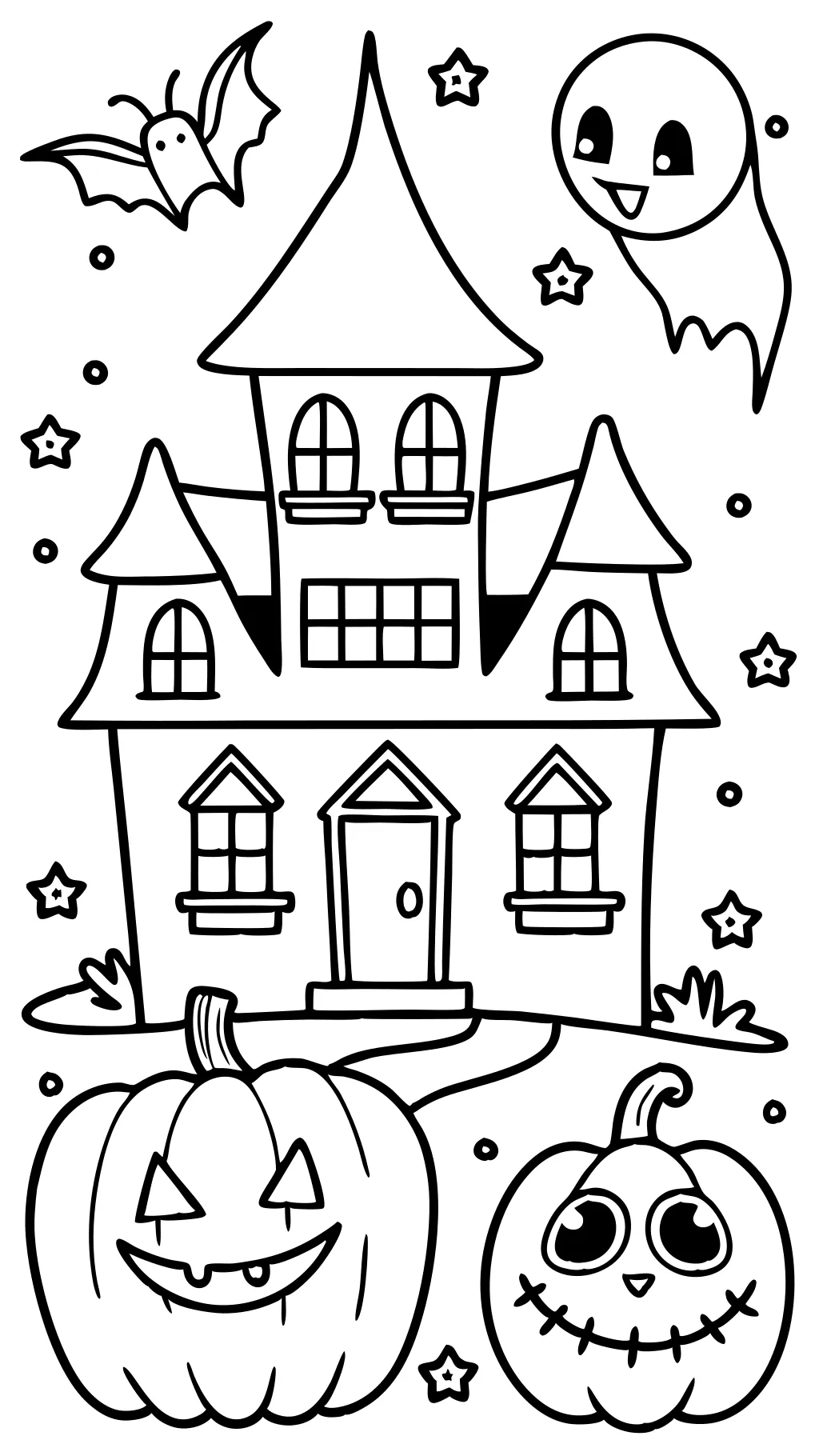 halloween color pages free printable